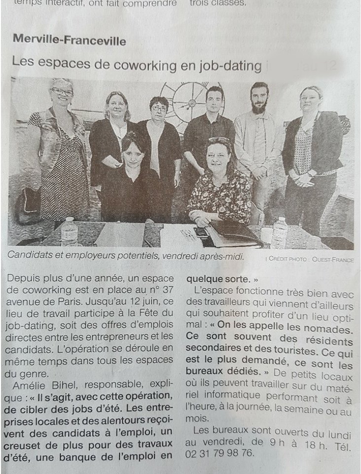 Article Ouest France du 12 06 2018