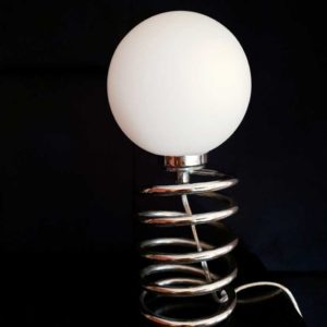 lampe ressort annee 70 ampoule DEFI - ELAN - I.C.I